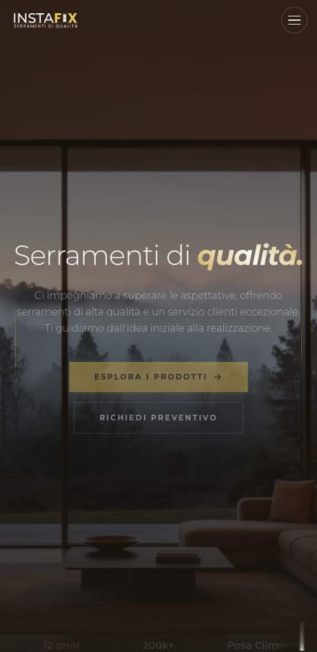 Sito InstaFix realizzato da Kami Studio